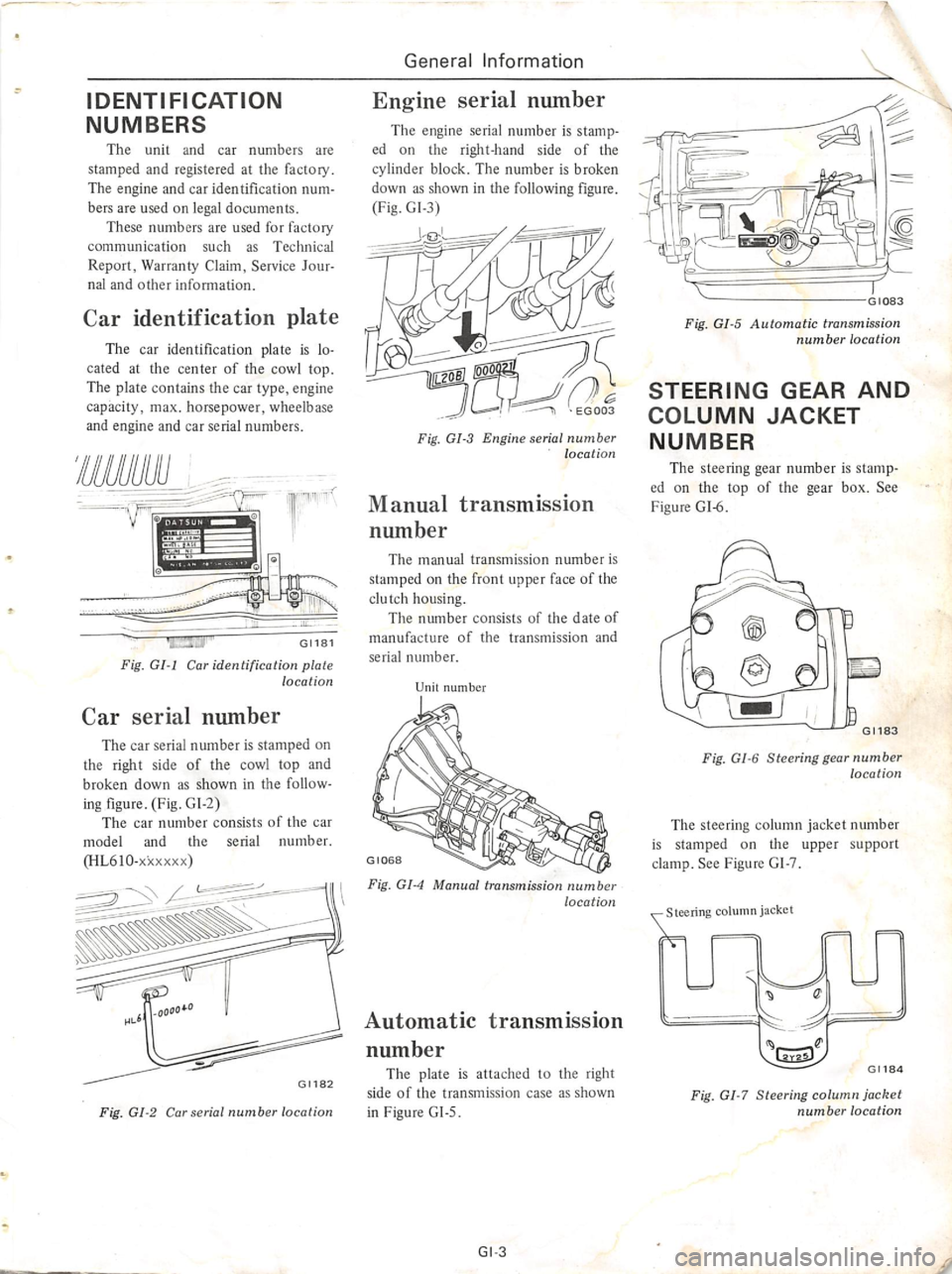 DATSUN 610 1974  Service Manual 