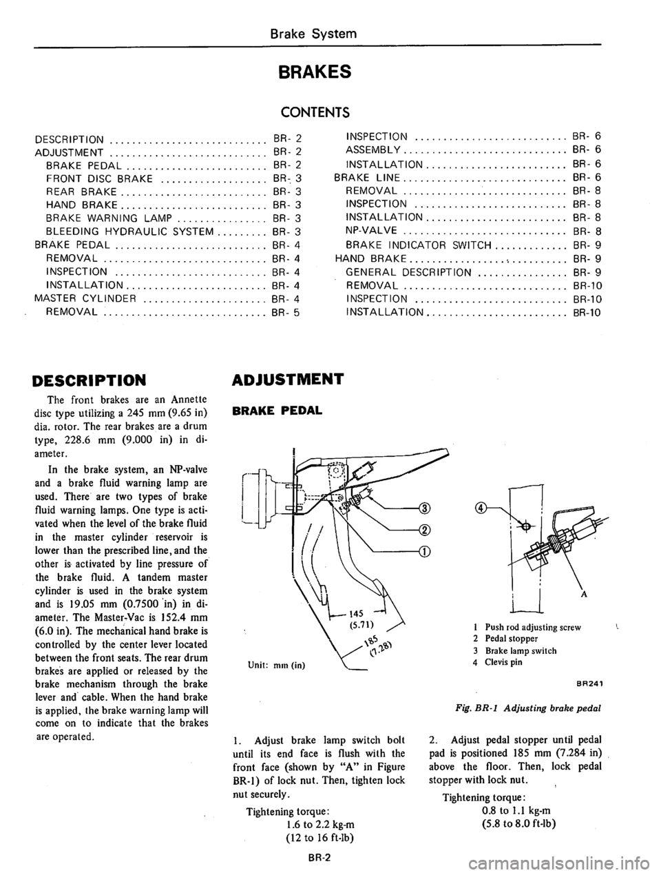 DATSUN 610 1975 Service Manual DATSUN 610 1975 Service Manual