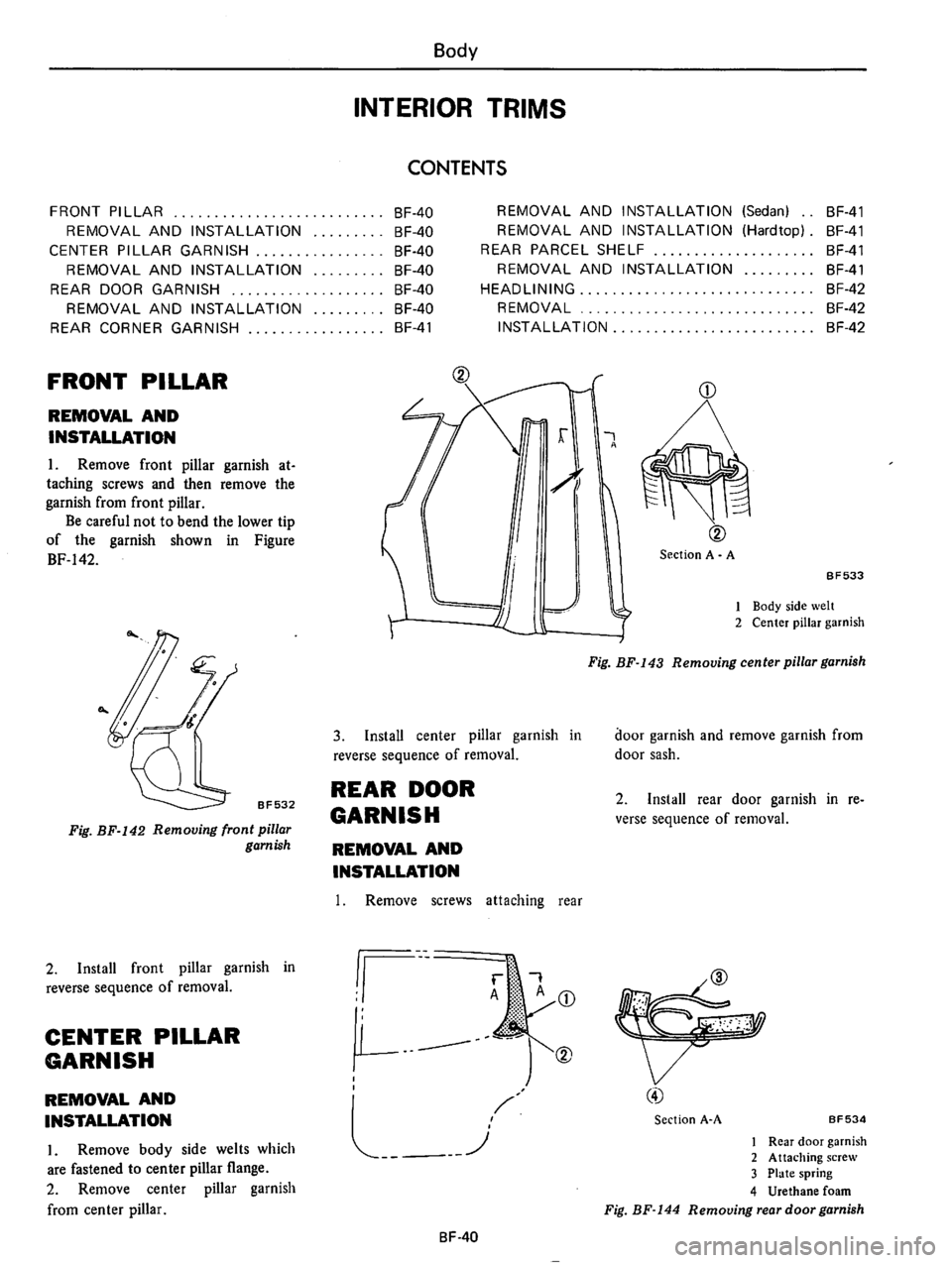 DATSUN 610 1975  Service Manual 