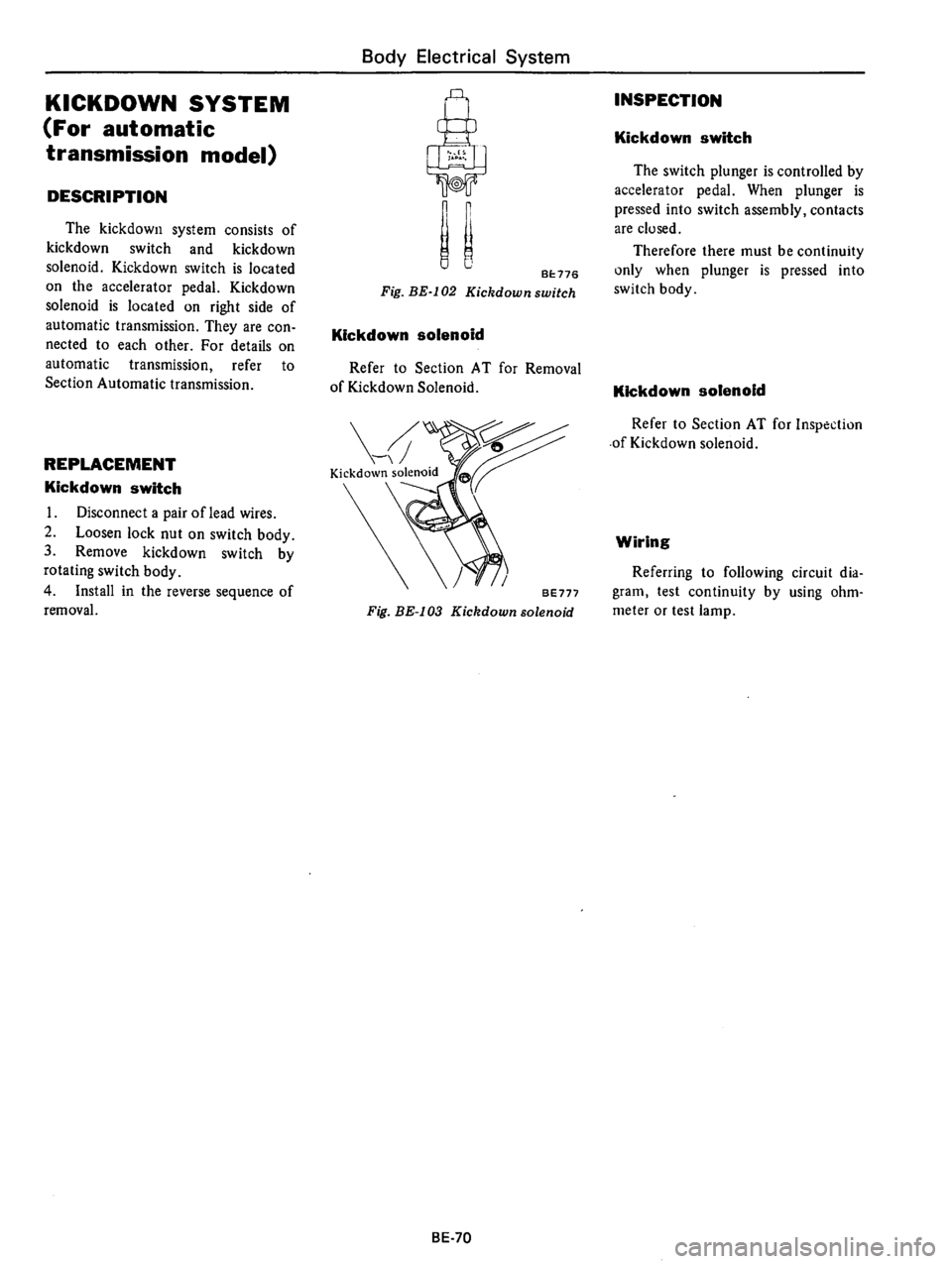DATSUN 610 1975  Service Manual 