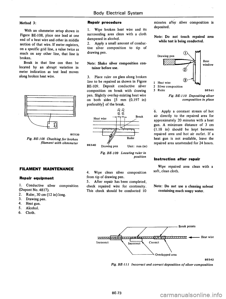 DATSUN 610 1975  Service Manual 