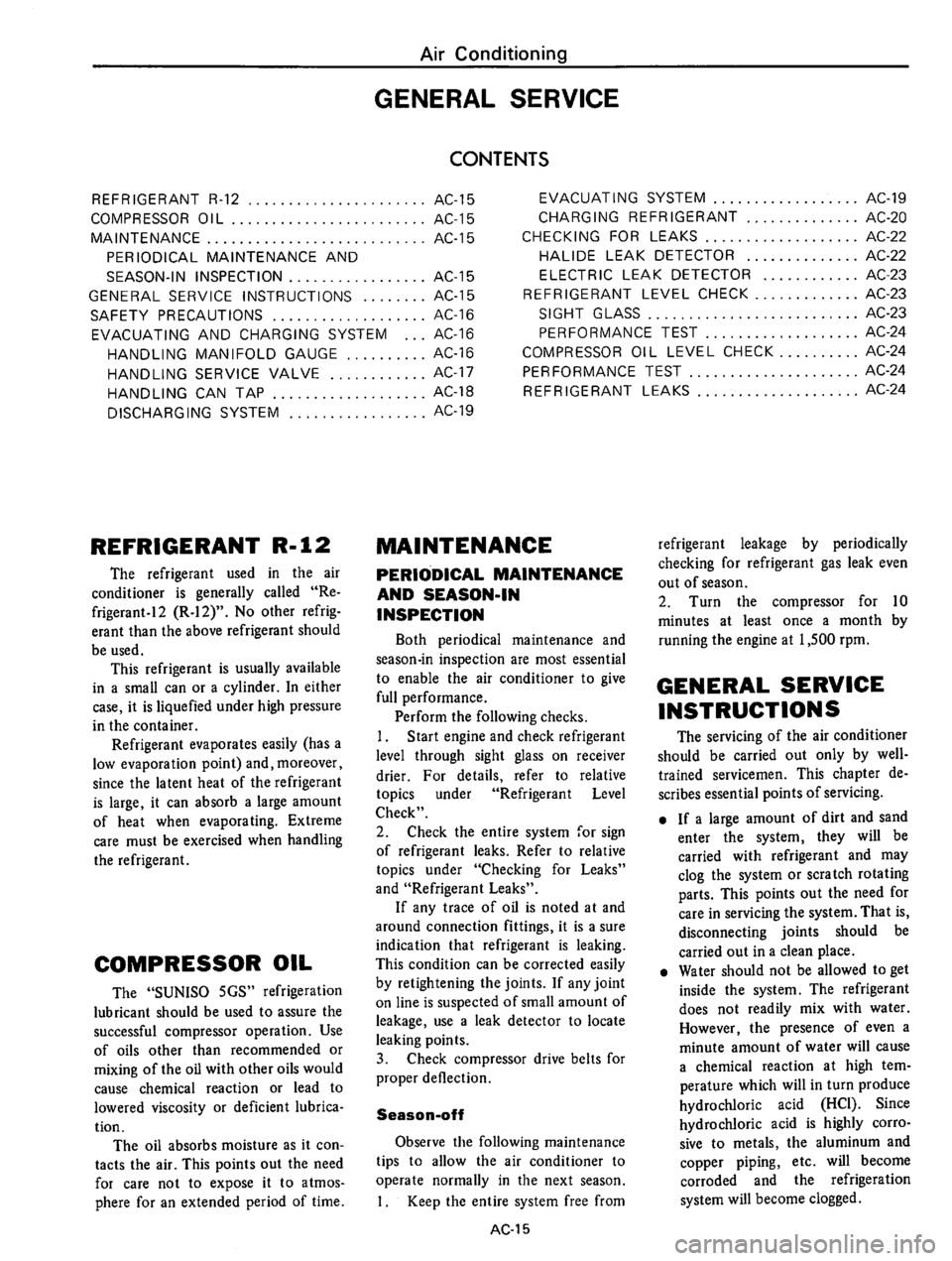 DATSUN 610 1975 Service Manual DATSUN 610 1975 Service Manual
