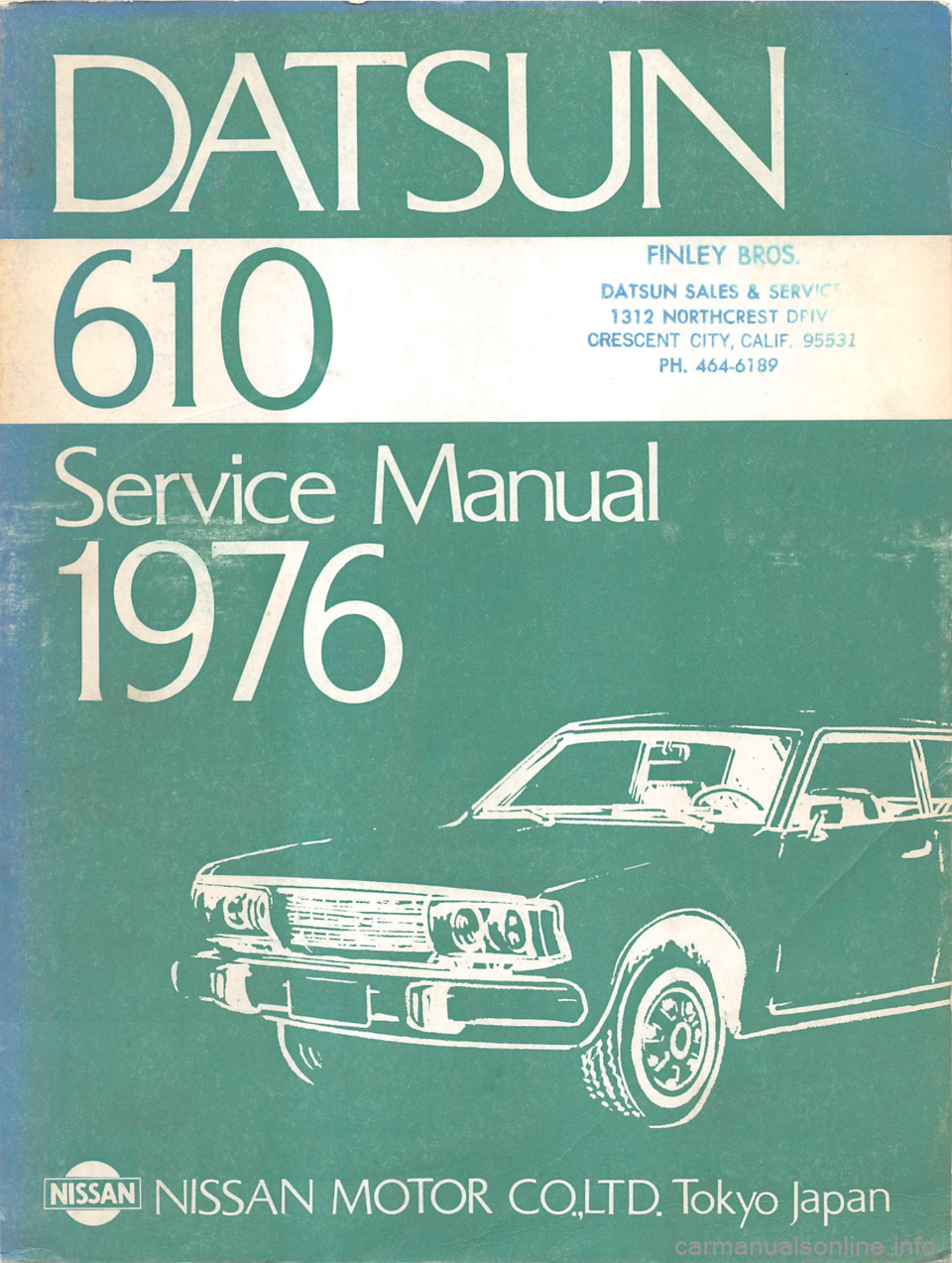DATSUN 610 1976  Service Manual 
