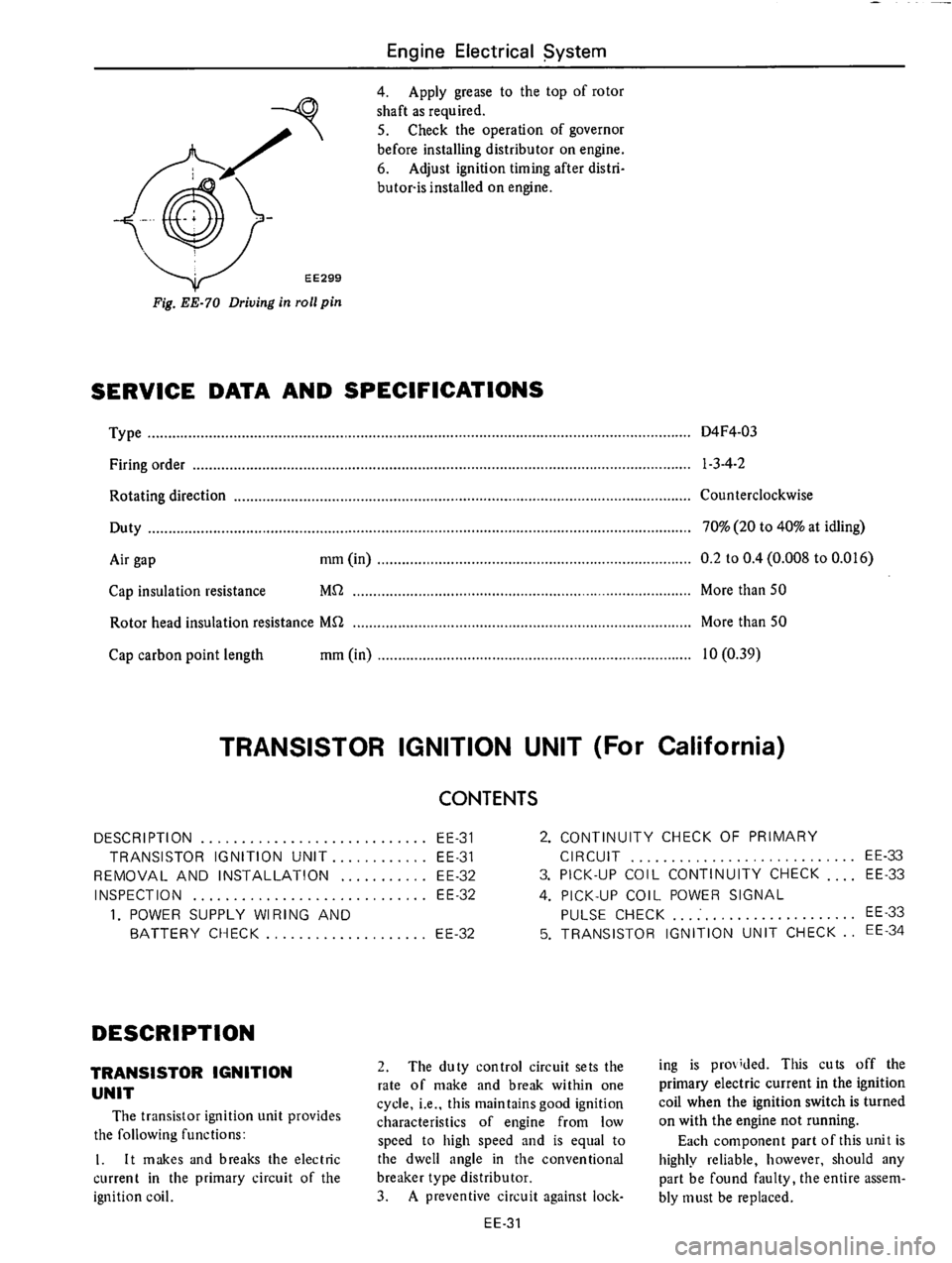 DATSUN 610 1976 Service Manual DATSUN 610 1976 Service Manual