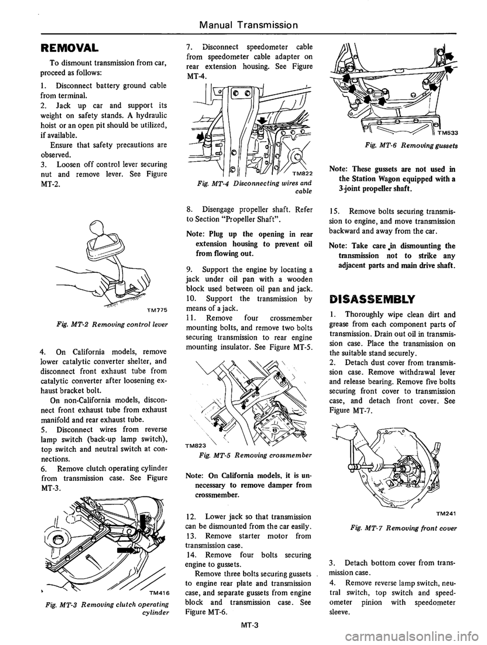 DATSUN 610 1976 Service Manual DATSUN 610 1976 Service Manual