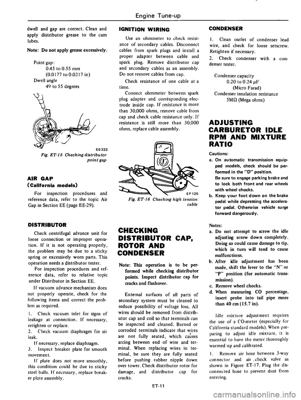 DATSUN 610 1976 Owners Manual DATSUN 610 1976 Owners Manual