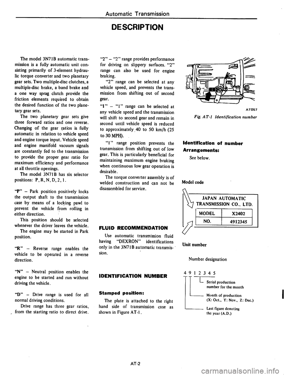 DATSUN 610 1976 Service Manual DATSUN 610 1976 Service Manual