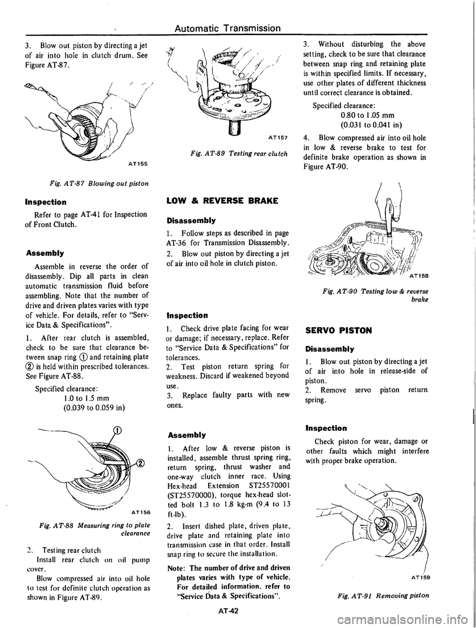 DATSUN 610 1976 Service Manual DATSUN 610 1976 Service Manual