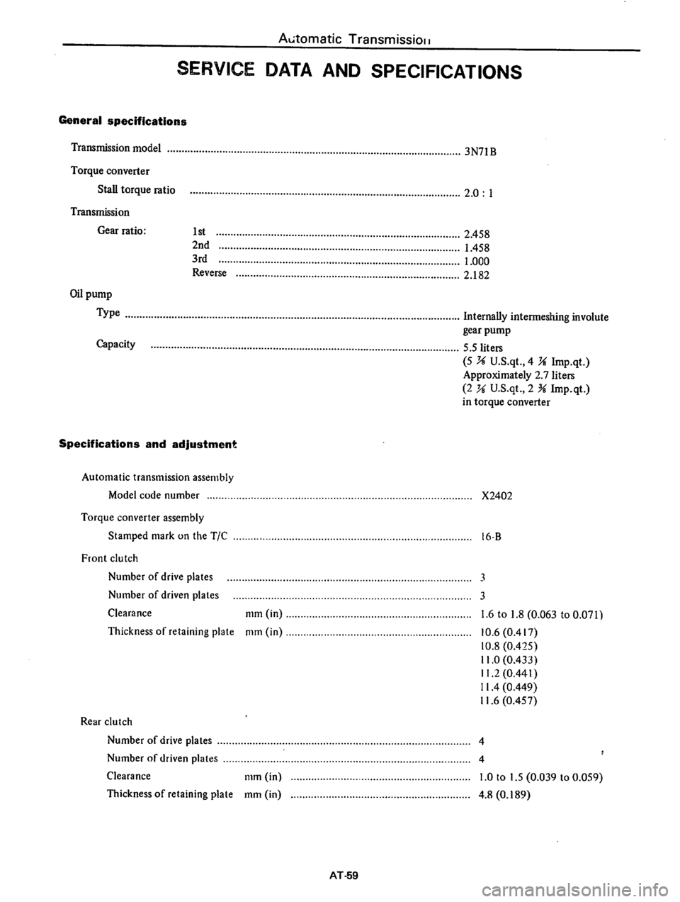 DATSUN 610 1976 Service Manual DATSUN 610 1976 Service Manual