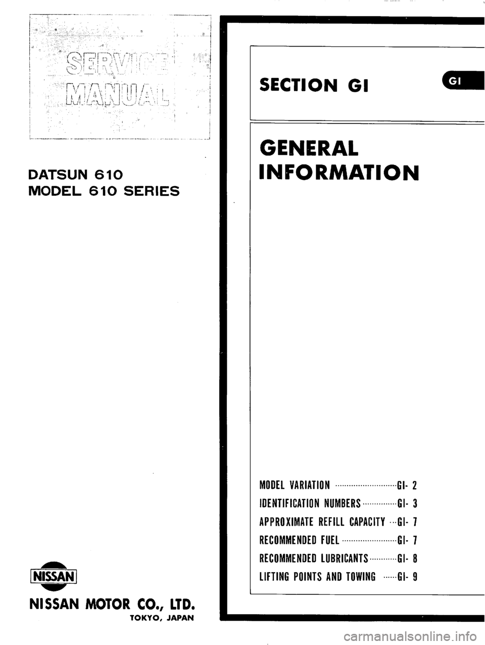 DATSUN 610 1976  Service Manual 