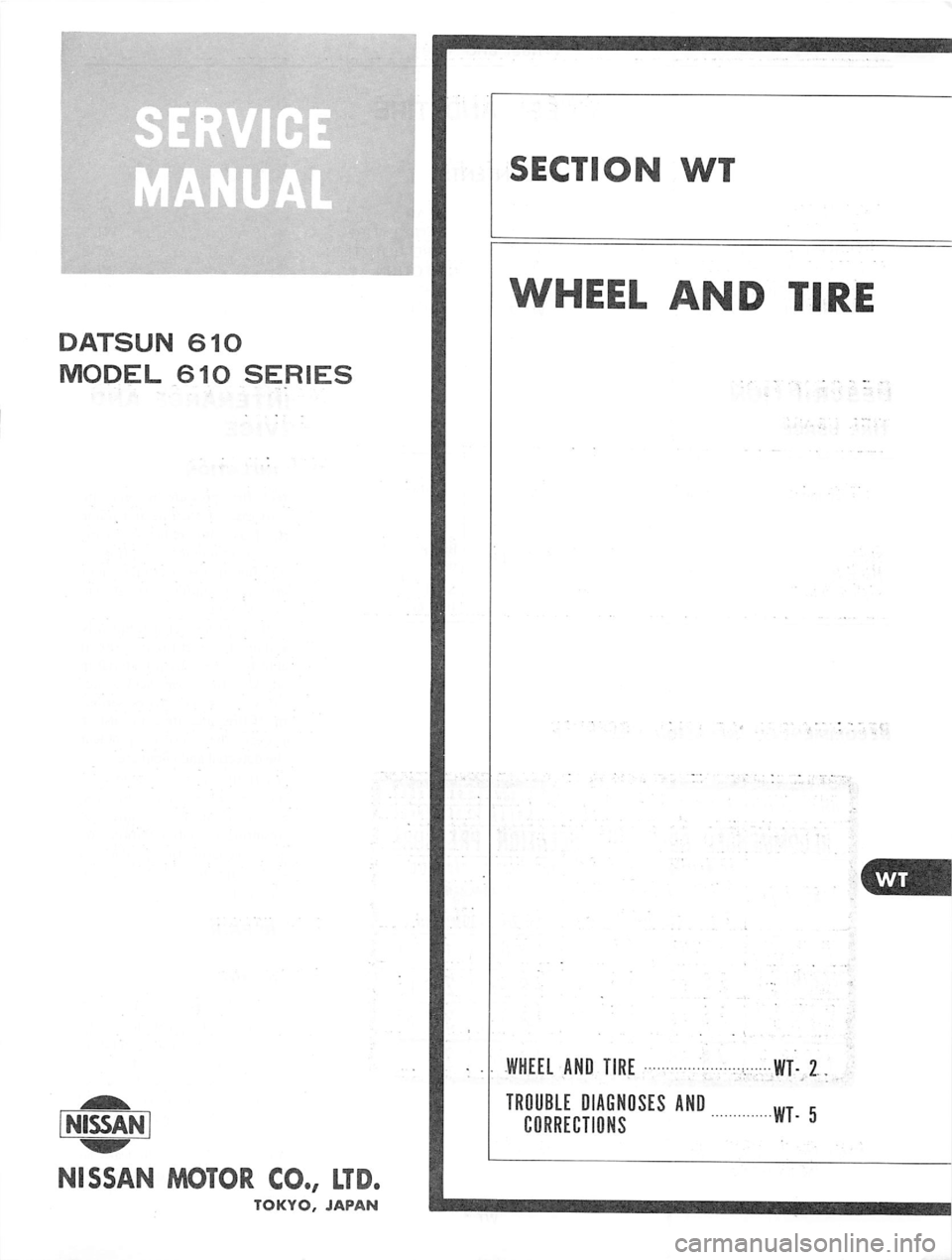 DATSUN 610 1976  Service Manual 