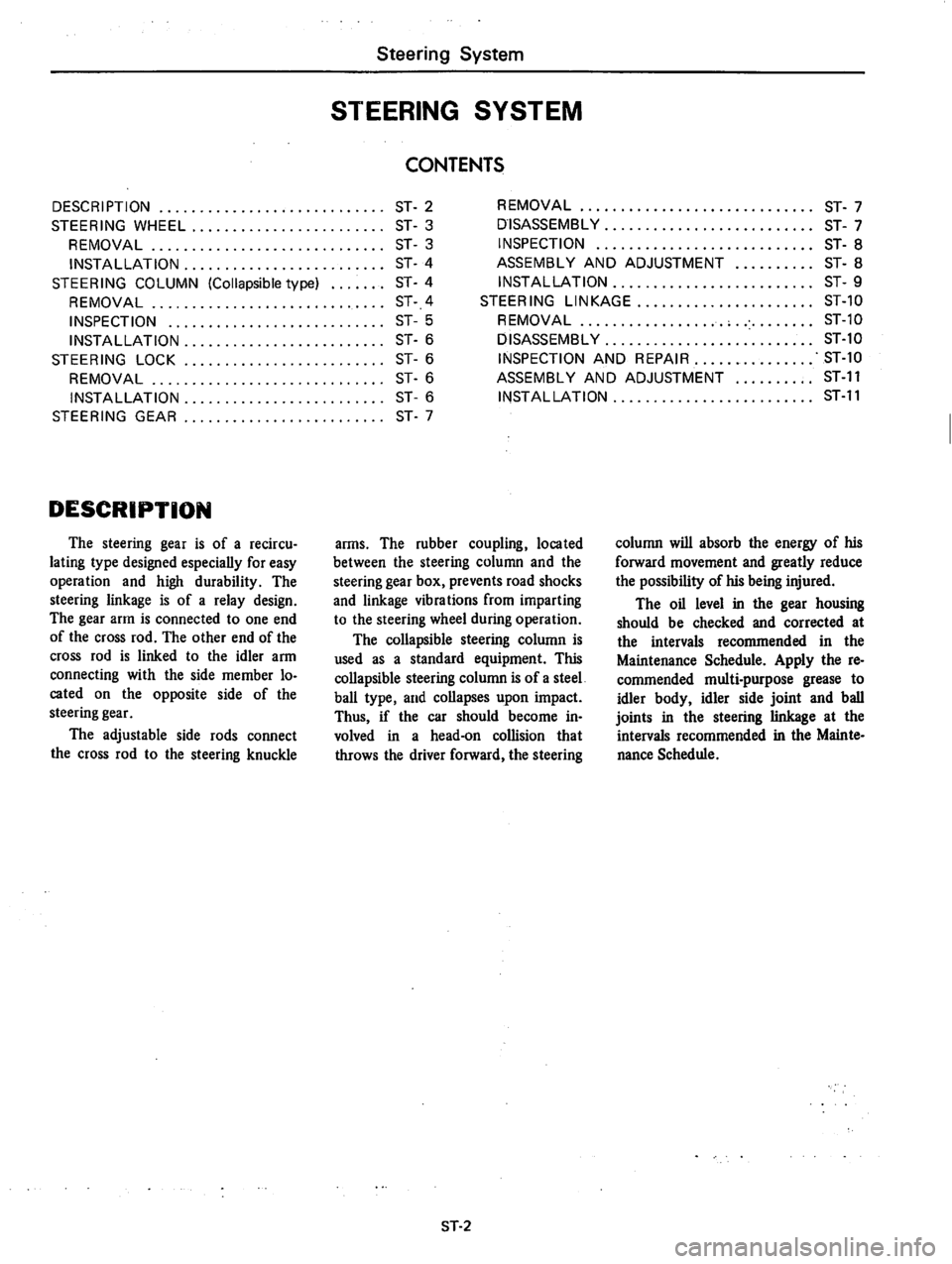 DATSUN 610 1976  Service Manual 