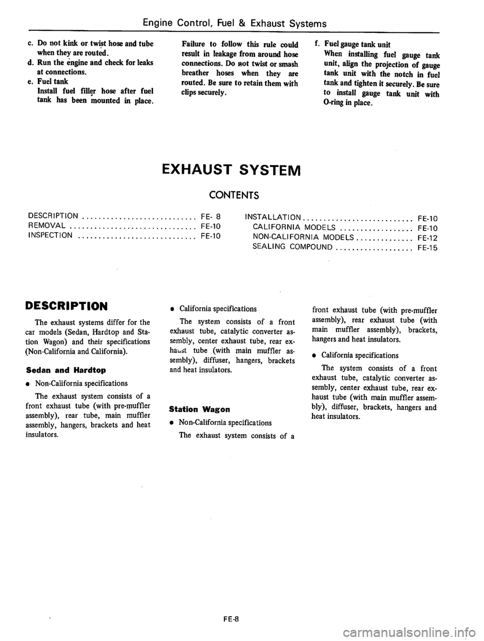 DATSUN 610 1976  Service Manual 