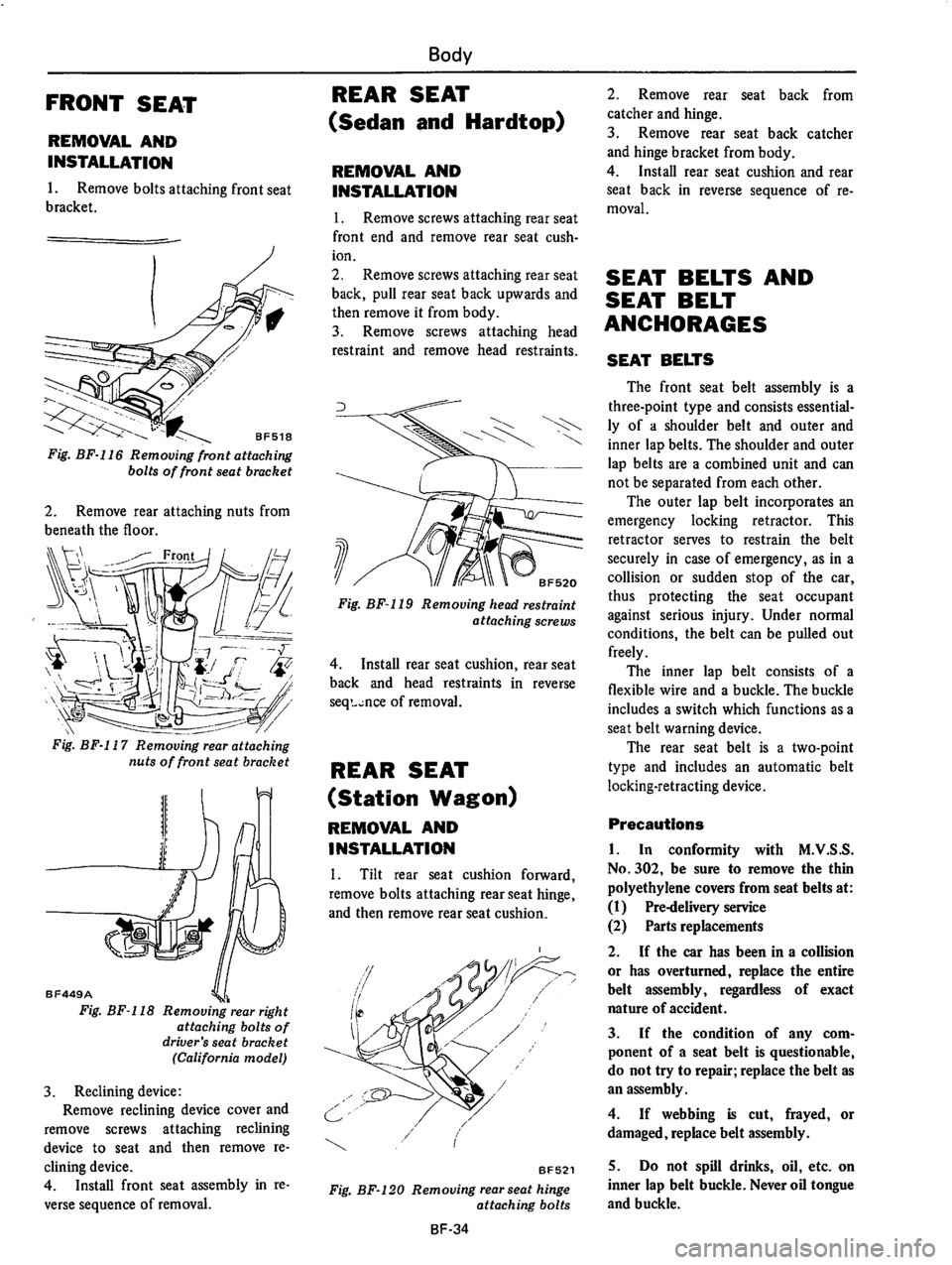 DATSUN 610 1976  Service Manual 