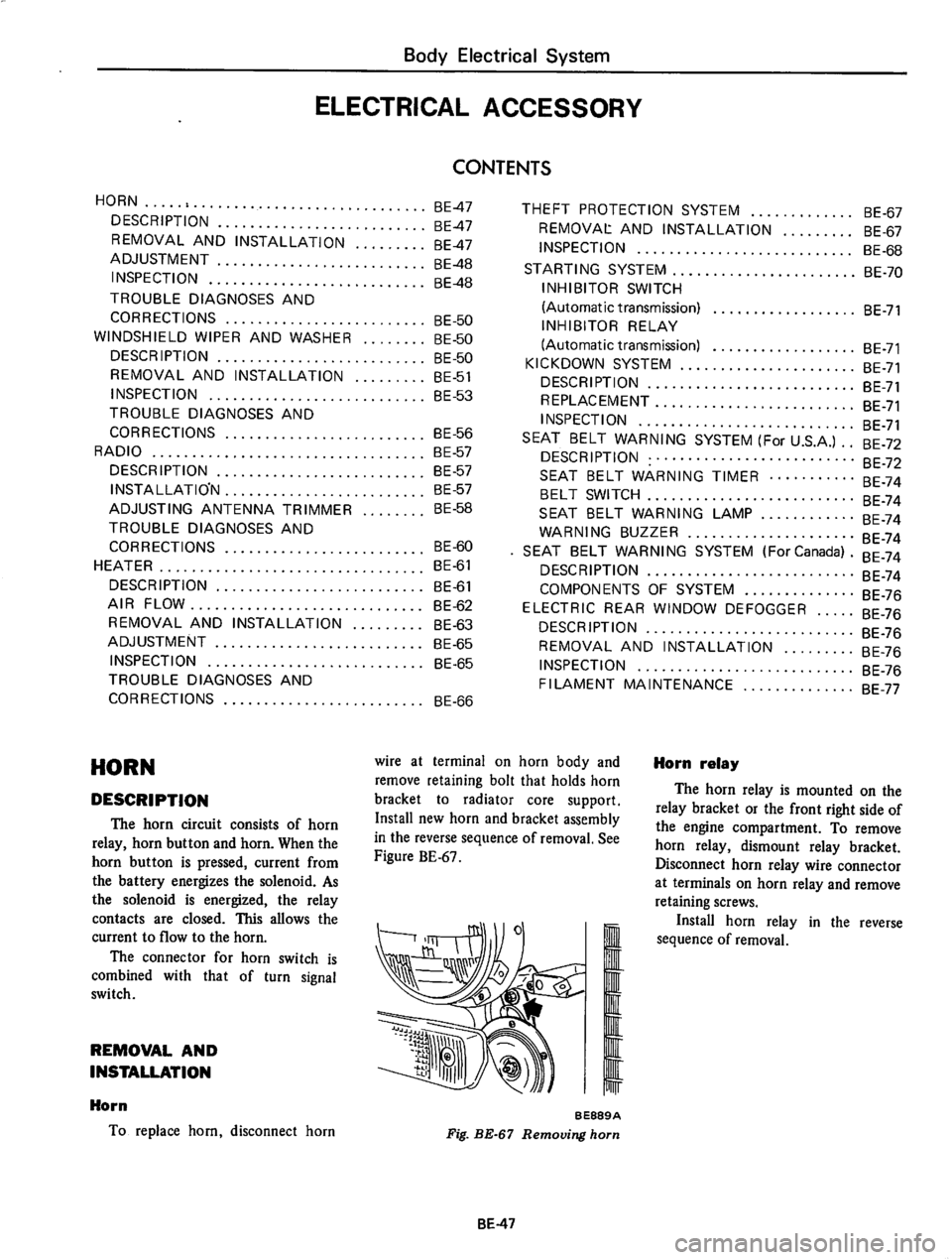 DATSUN 610 1976  Service Manual 