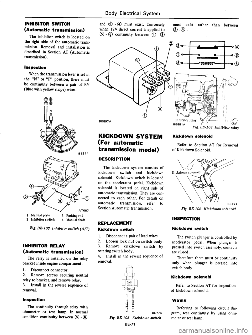 DATSUN 610 1976 Service Manual DATSUN 610 1976 Service Manual
