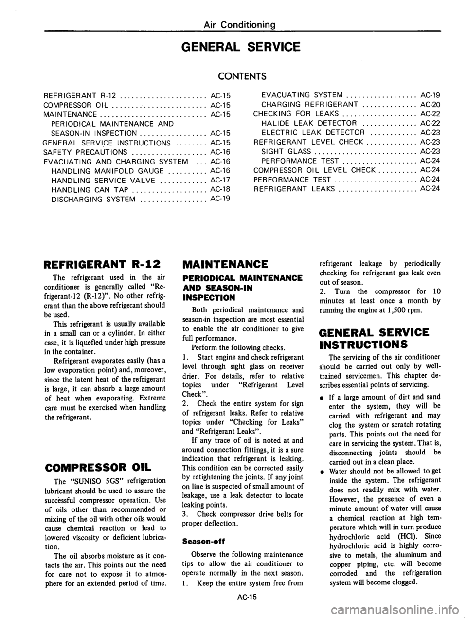 DATSUN 610 1976 Service Manual DATSUN 610 1976 Service Manual