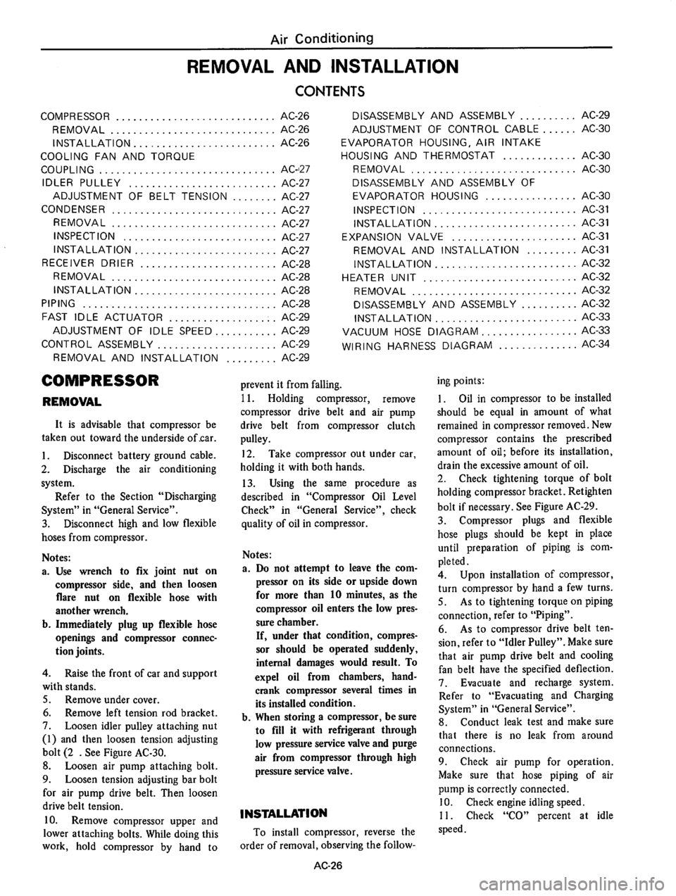 DATSUN 610 1976 Service Manual DATSUN 610 1976 Service Manual