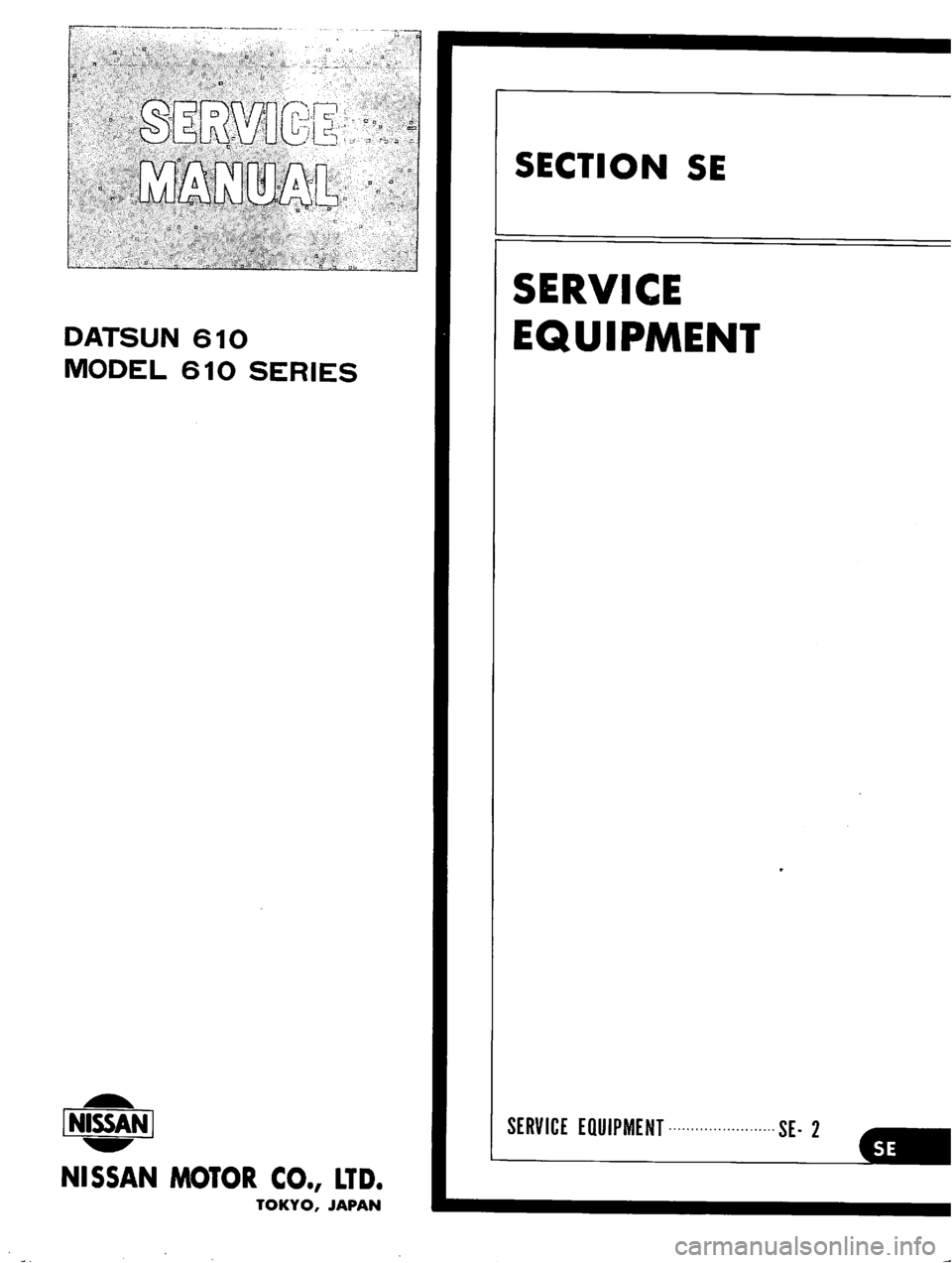 DATSUN 610 1976  Service Manual 