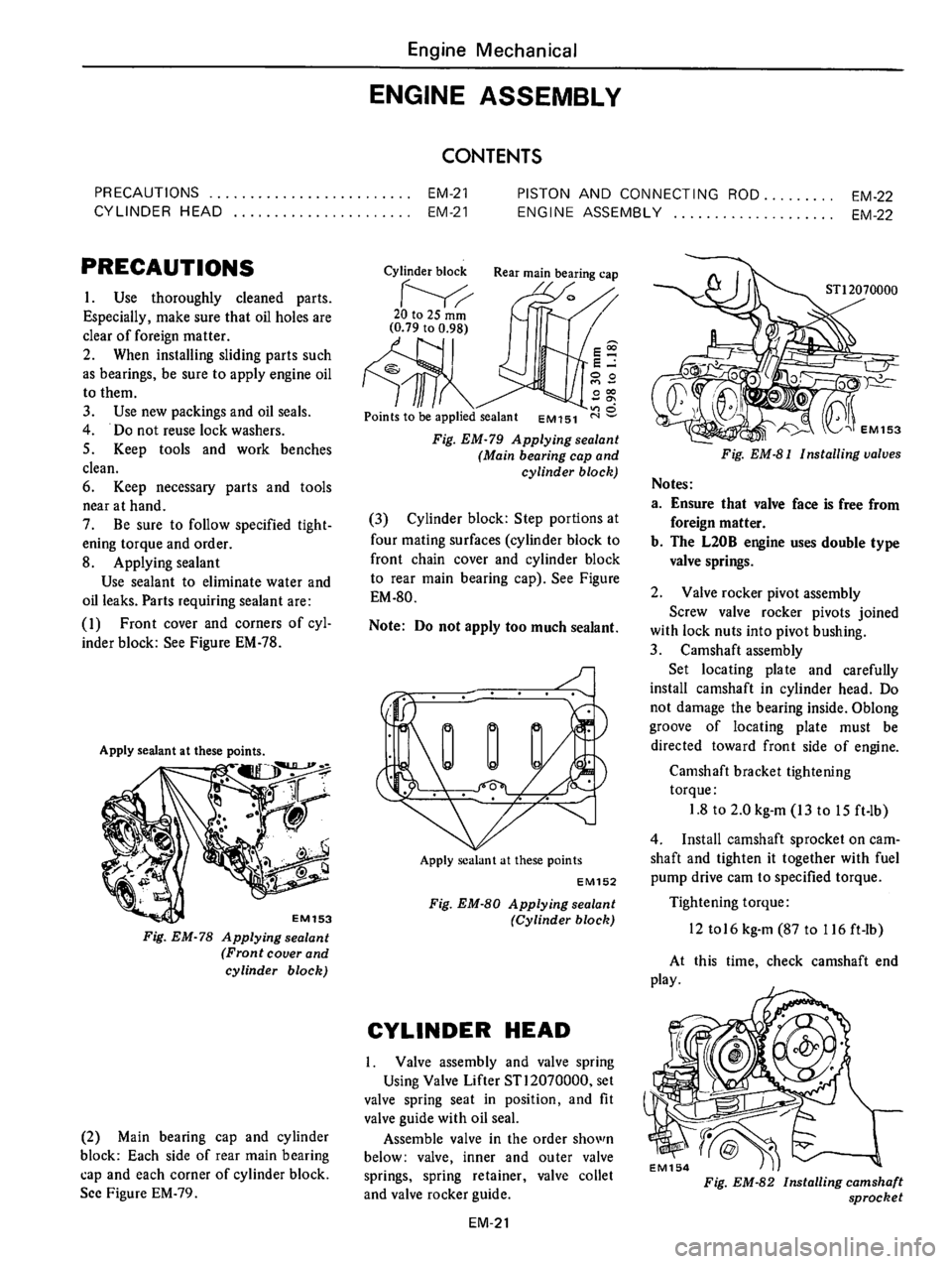 DATSUN 610 1976 Repair Manual DATSUN 610 1976 Repair Manual