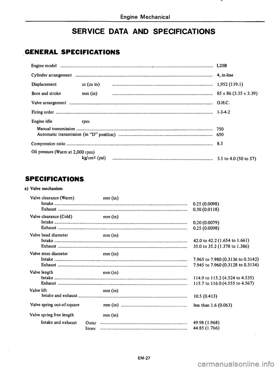 DATSUN 610 1976 Manual PDF DATSUN 610 1976 Manual PDF