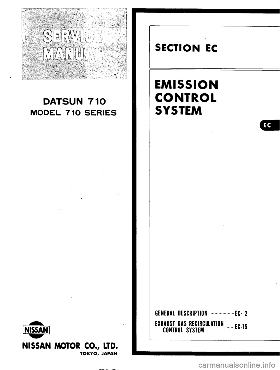 DATSUN 710 1974 Service Manual DATSUN 710 1974 Service Manual