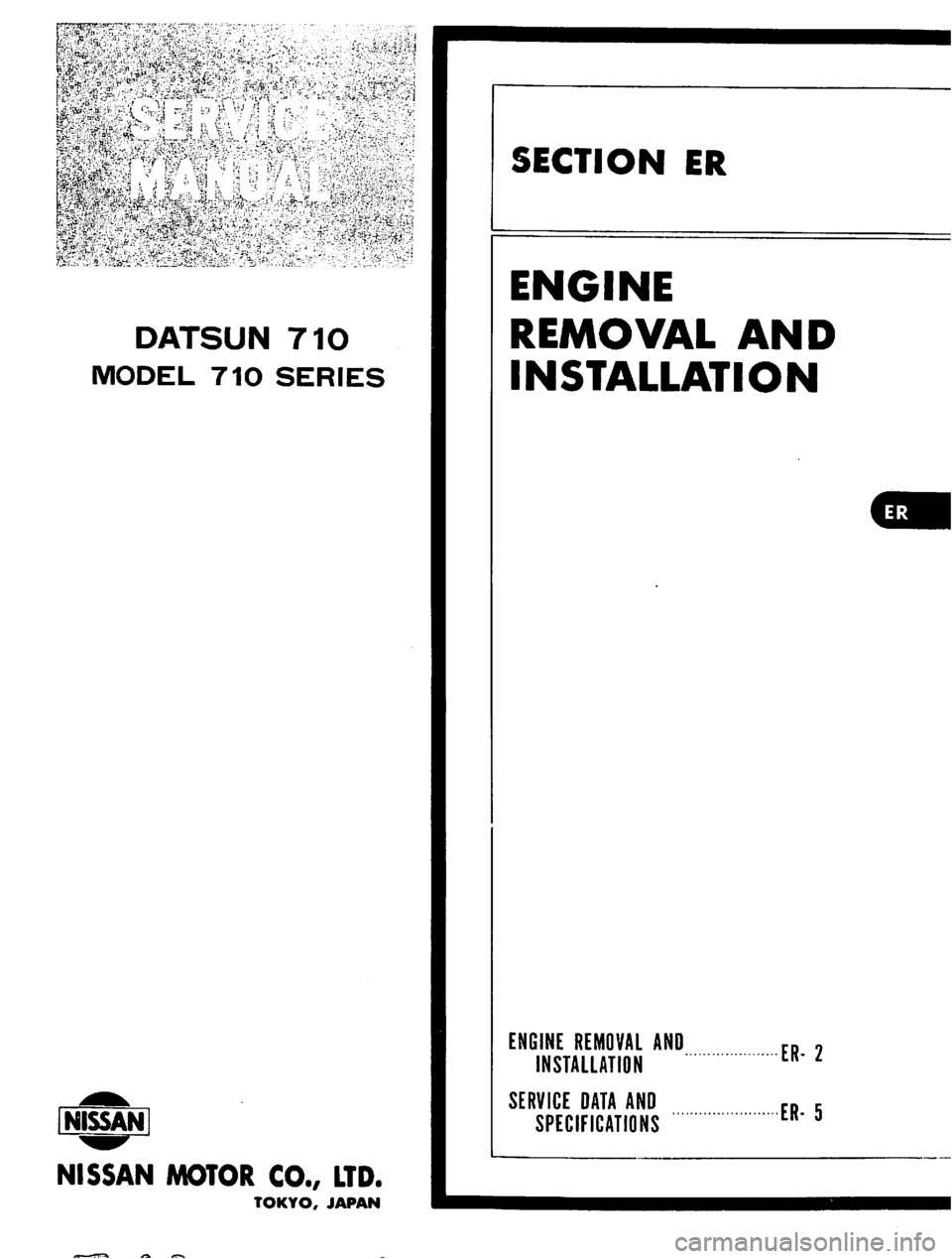 DATSUN 710 1974  Service Manual 