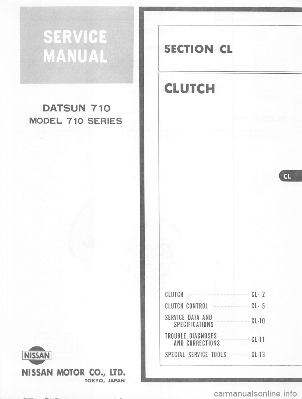 DATSUN 710 1974 Service Manual DATSUN 710 1974 Service Manual