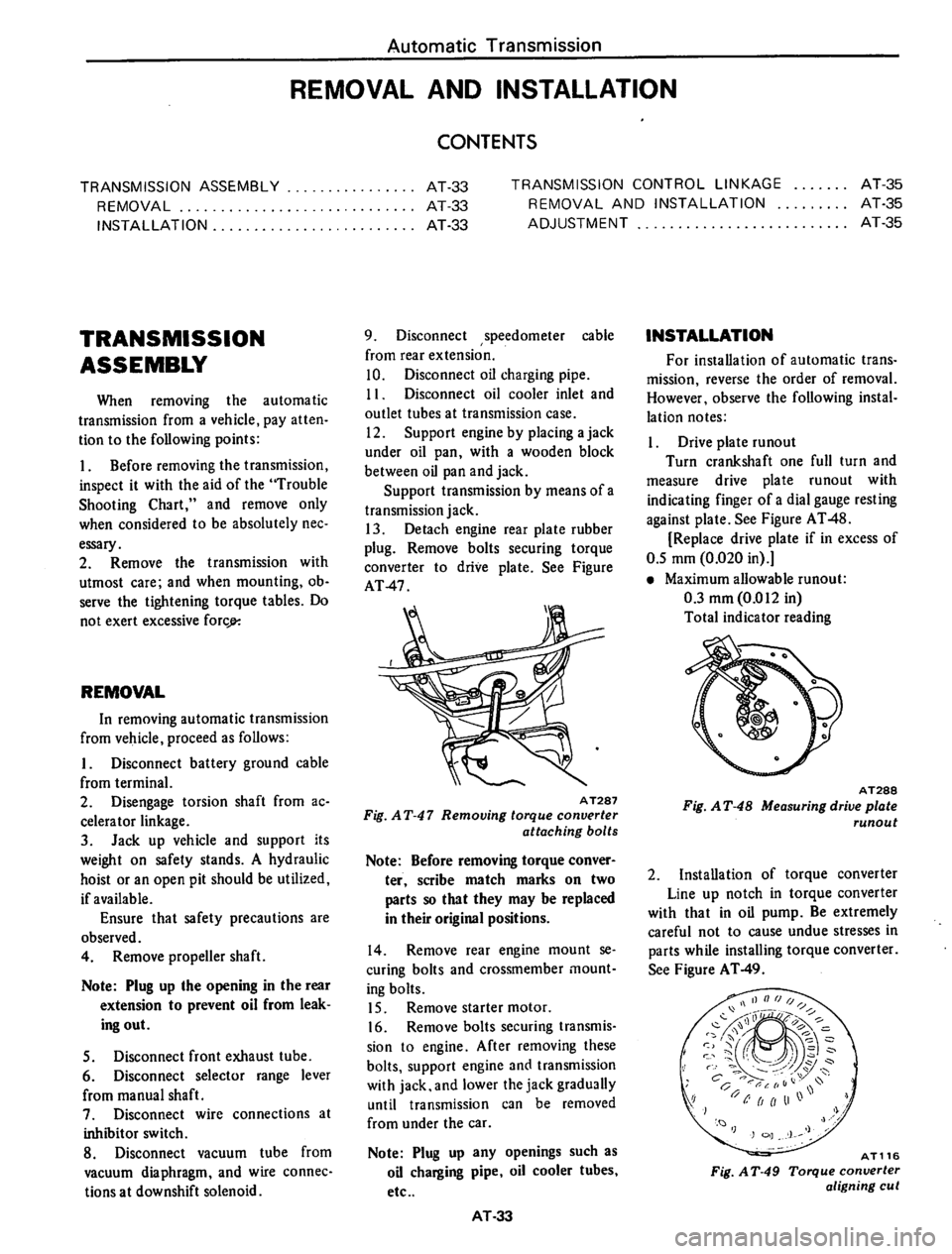 DATSUN 710 1974 Service Manual DATSUN 710 1974 Service Manual