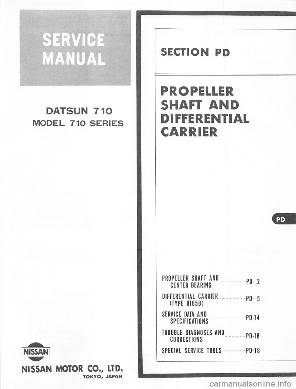 DATSUN 710 1974 Service Manual DATSUN 710 1974 Service Manual