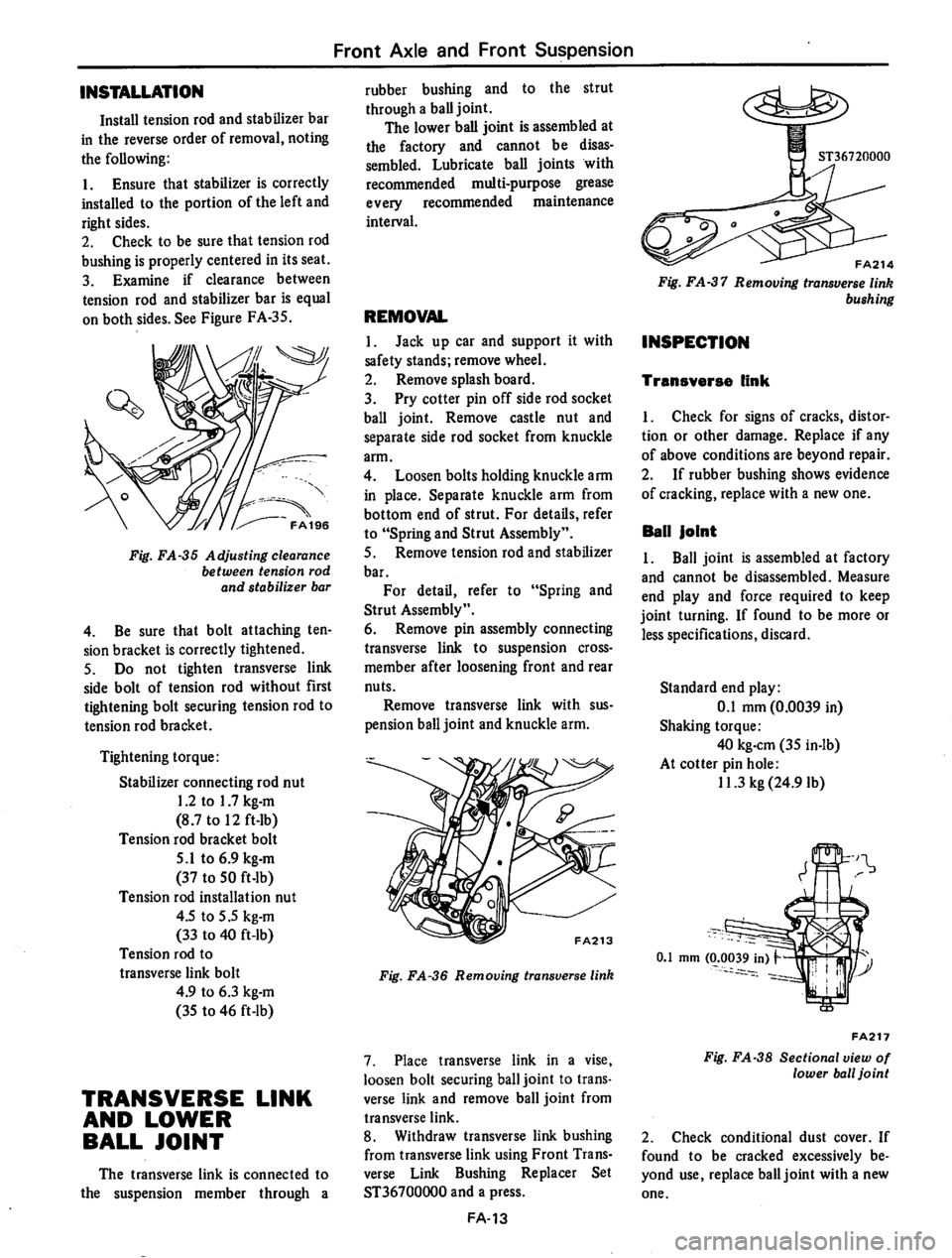 DATSUN 710 1974 Service Manual DATSUN 710 1974 Service Manual