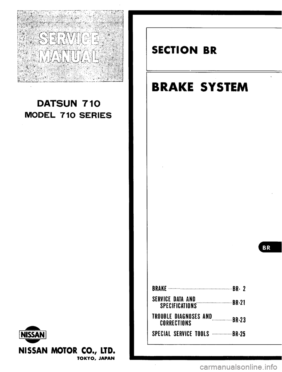 DATSUN 710 1974 Service Manual DATSUN 710 1974 Service Manual