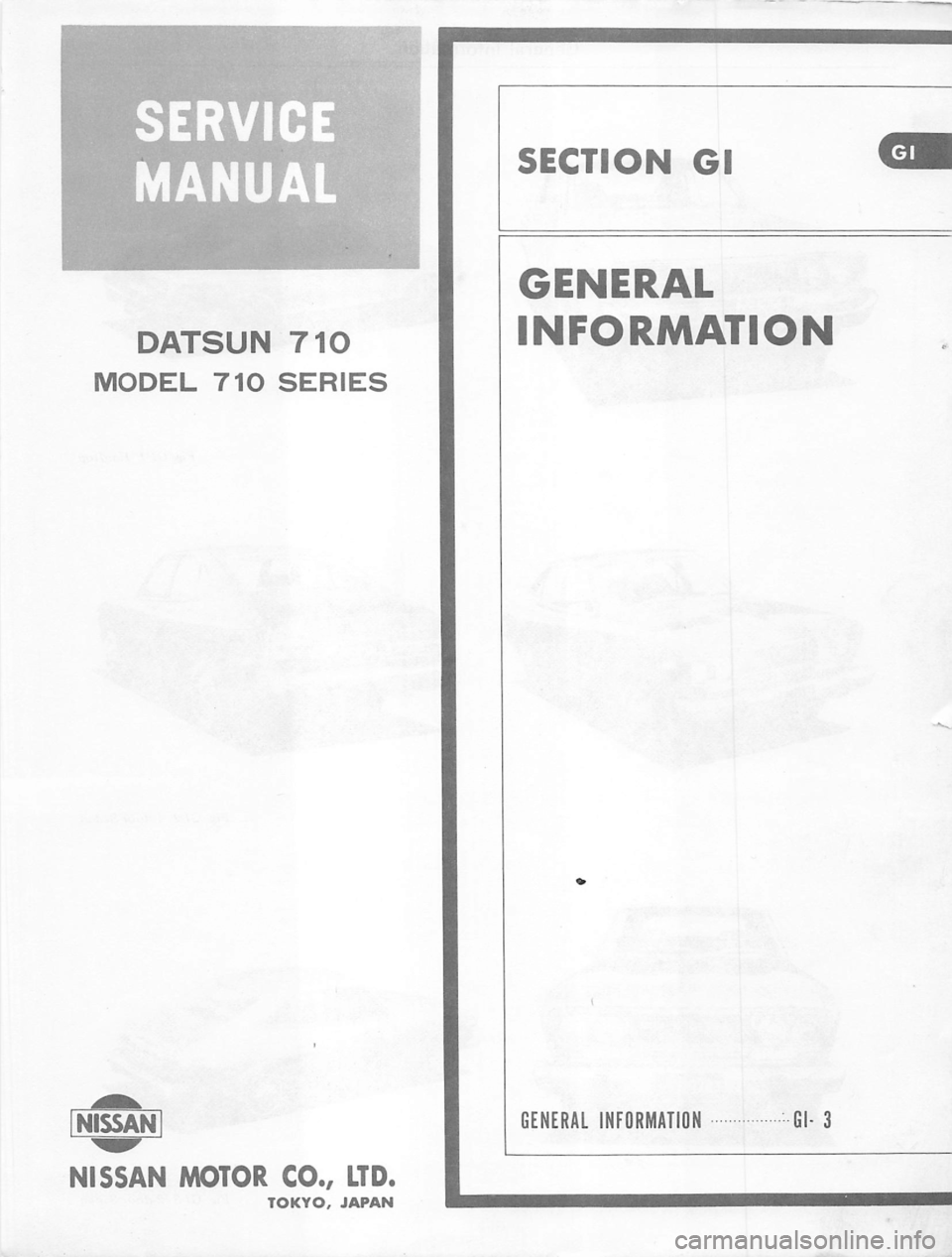 DATSUN 710 1974 Service Manual DATSUN 710 1974 Service Manual
