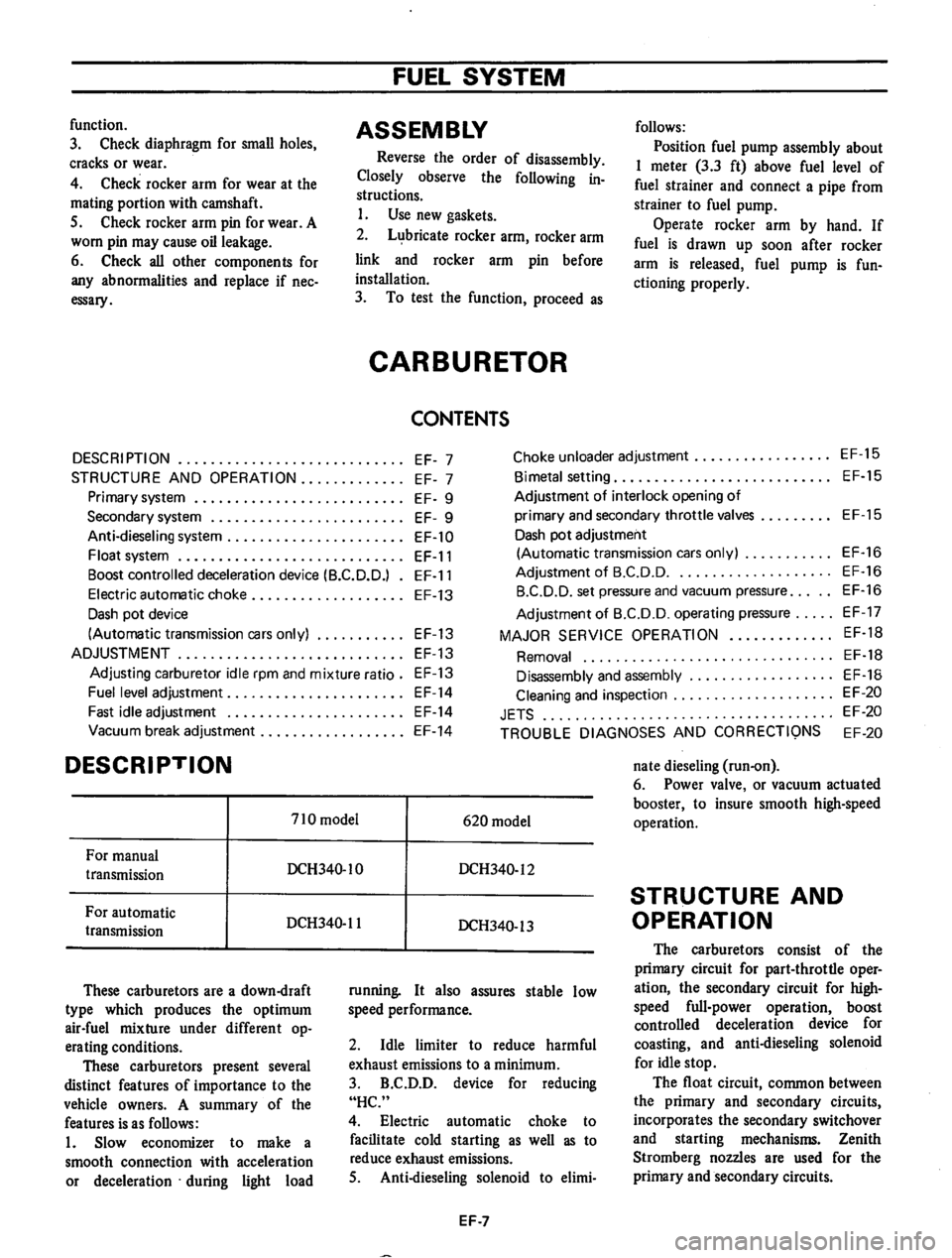 DATSUN 710 1974 Owners Manual DATSUN 710 1974 Owners Manual