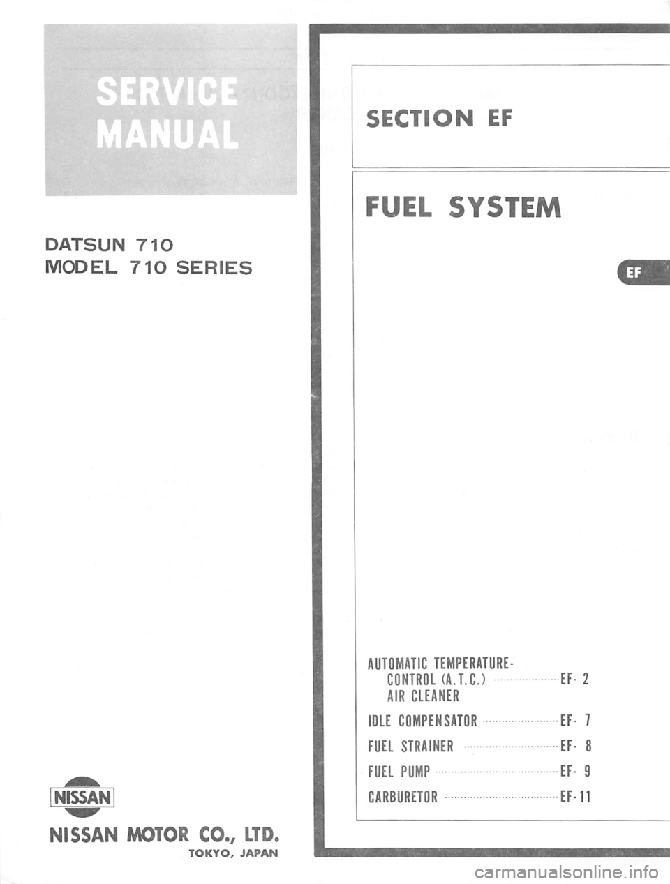 DATSUN 710 1975  Service Manual 