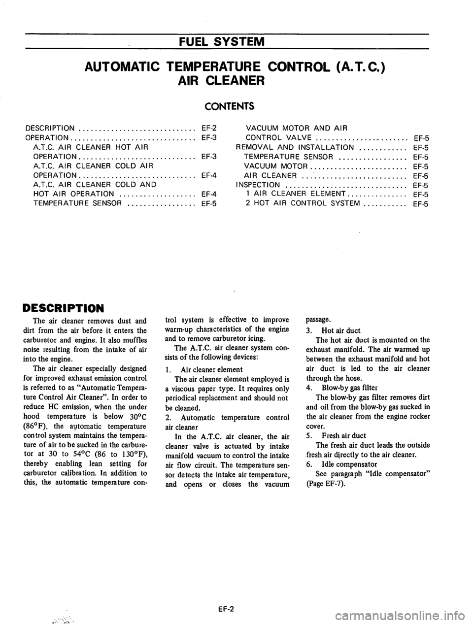 DATSUN 710 1975  Service Manual 