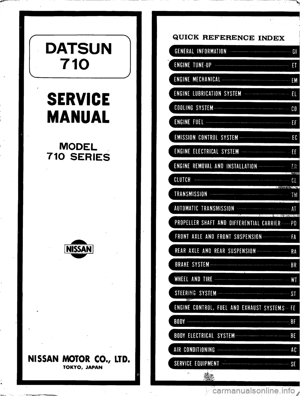 DATSUN 710 1975  Service Manual 