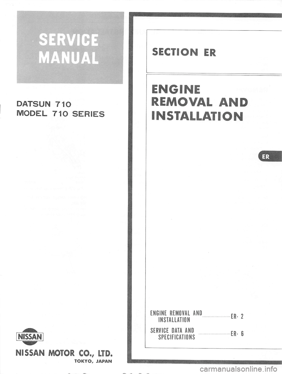 DATSUN 710 1975  Service Manual 