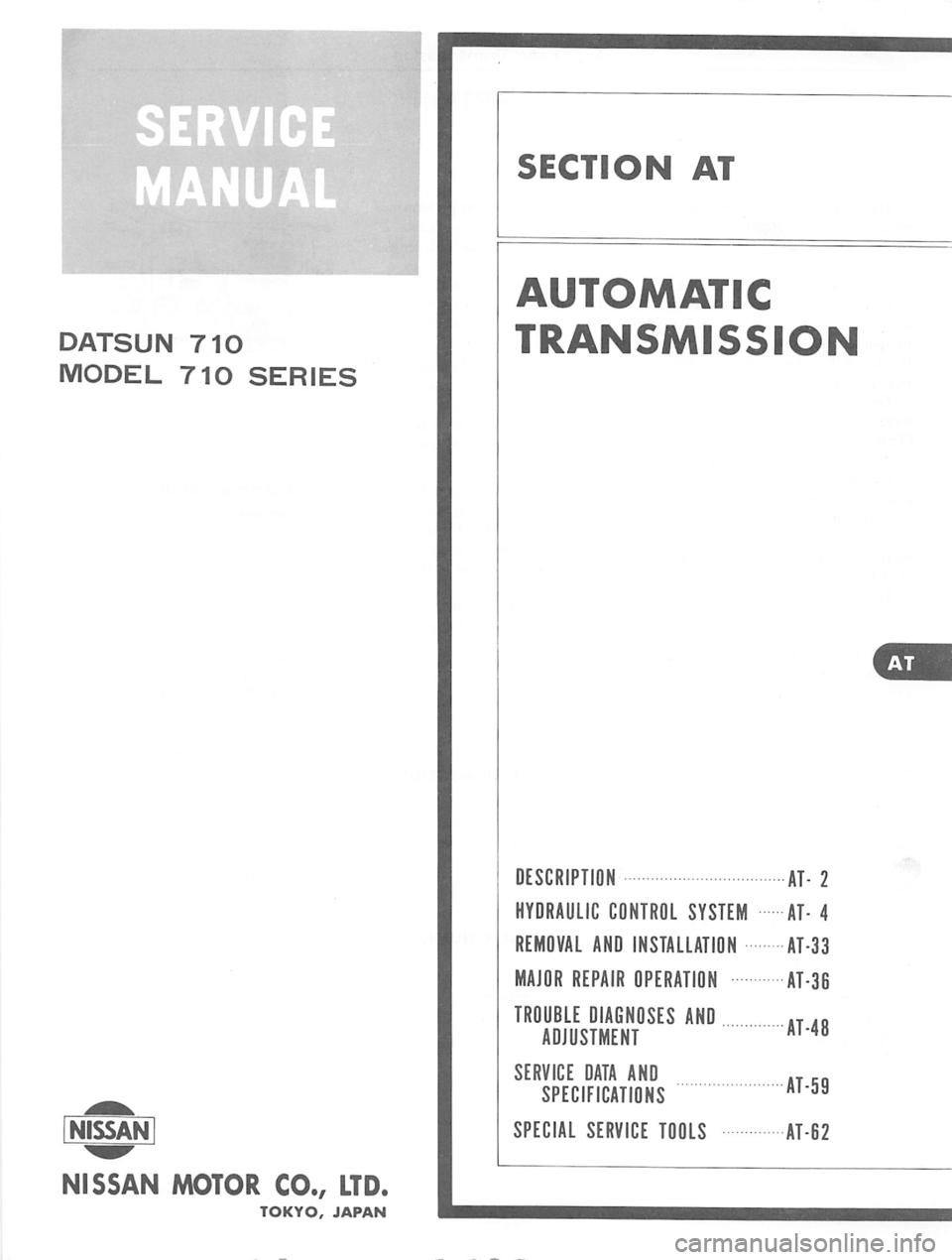 DATSUN 710 1975  Service Manual 