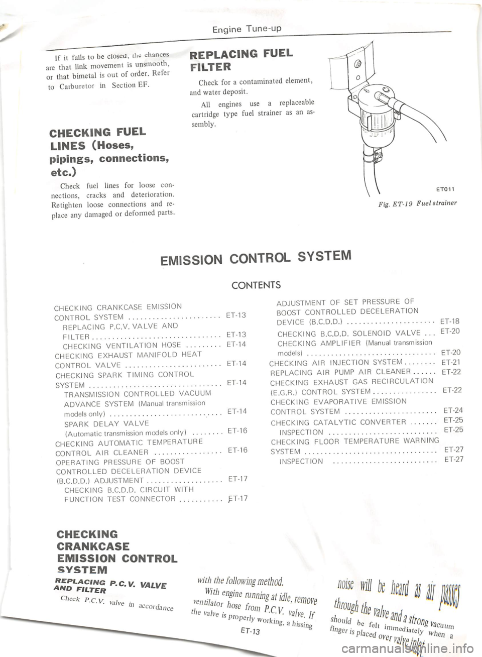 DATSUN 710 1975 Owners Manual 