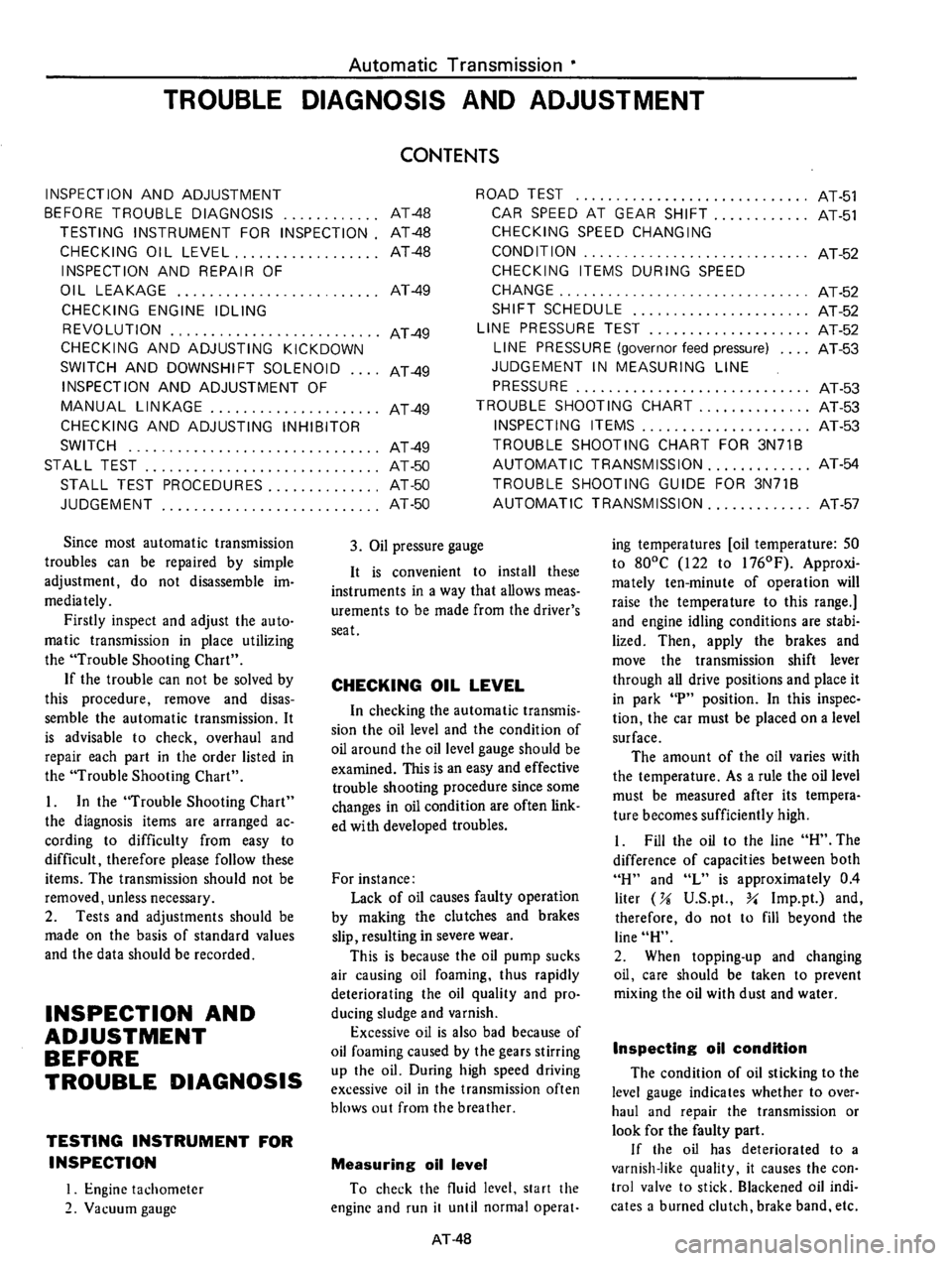 DATSUN 710 1975  Service Manual 