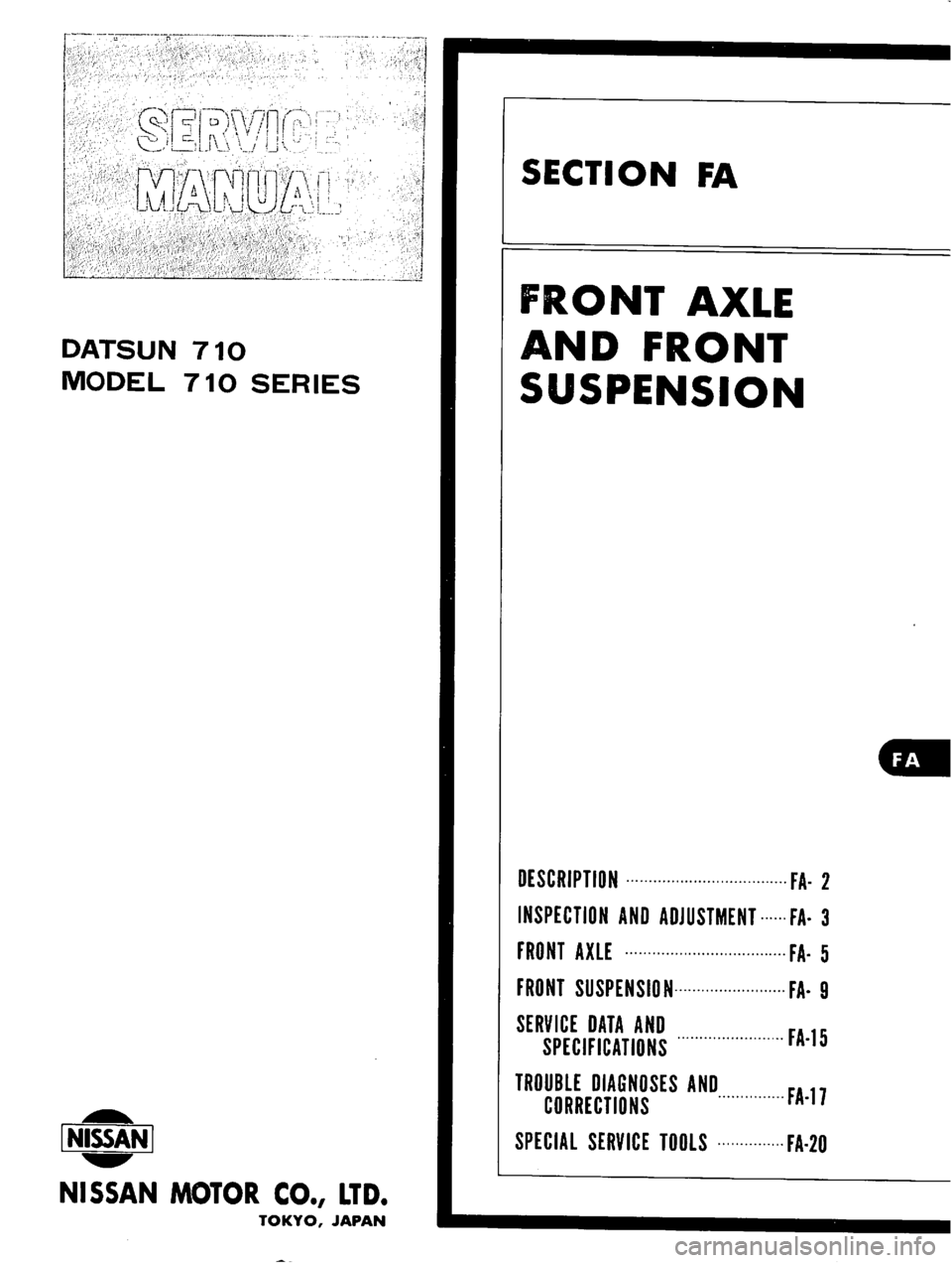 DATSUN 710 1975  Service Manual 