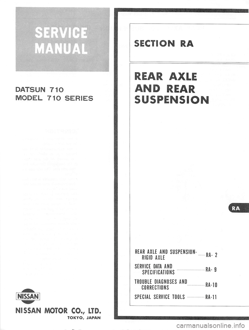 DATSUN 710 1975  Service Manual 