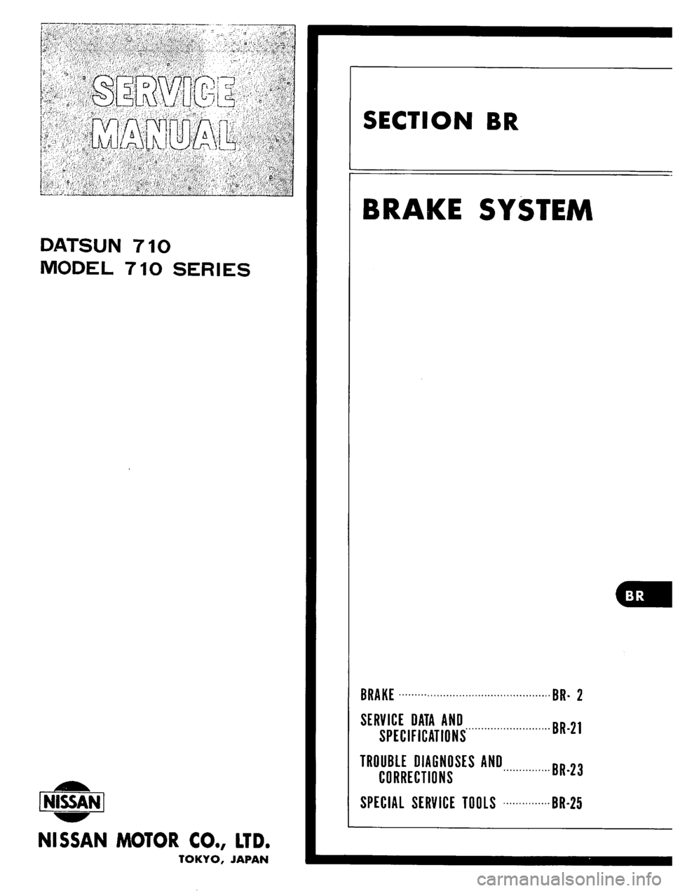 DATSUN 710 1975  Service Manual 