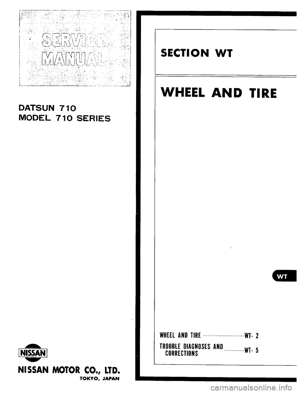 DATSUN 710 1975  Service Manual 
