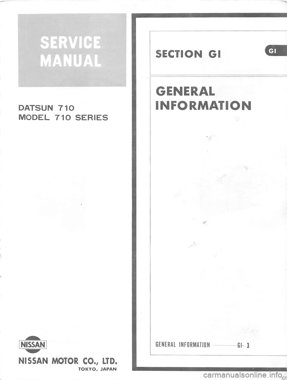 DATSUN 710 1975  Service Manual 