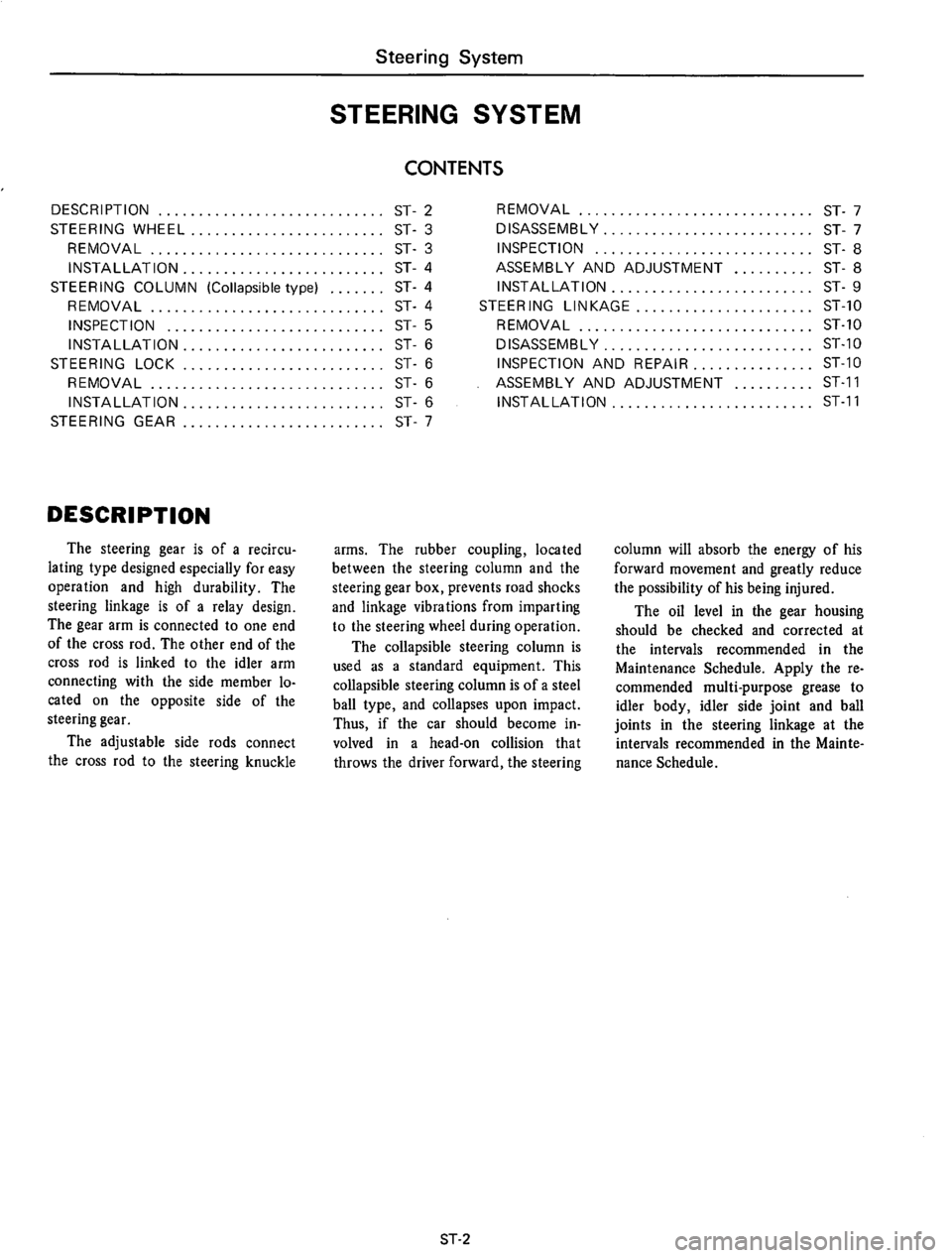 DATSUN 710 1975  Service Manual 