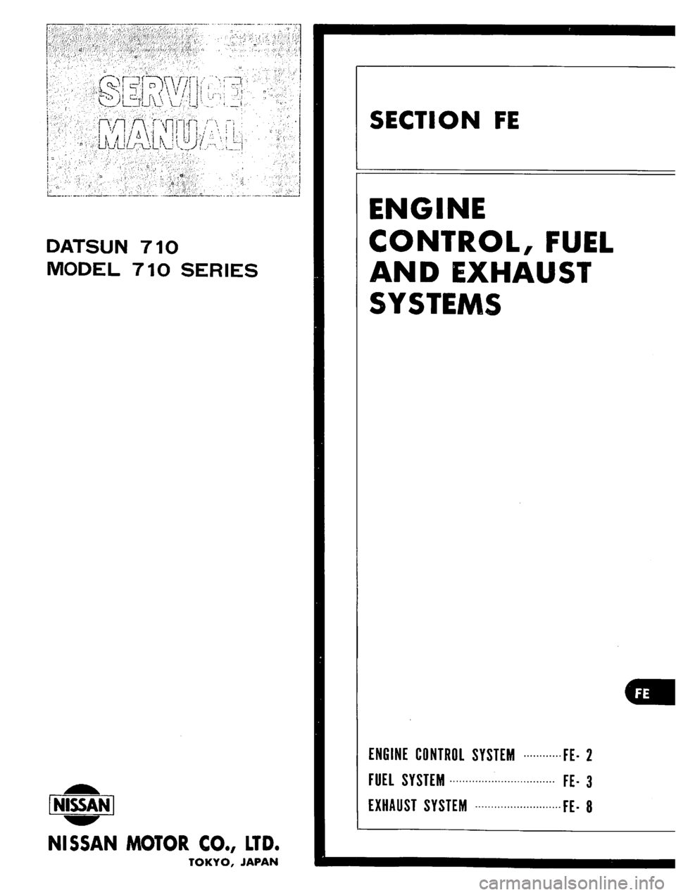 DATSUN 710 1975  Service Manual 