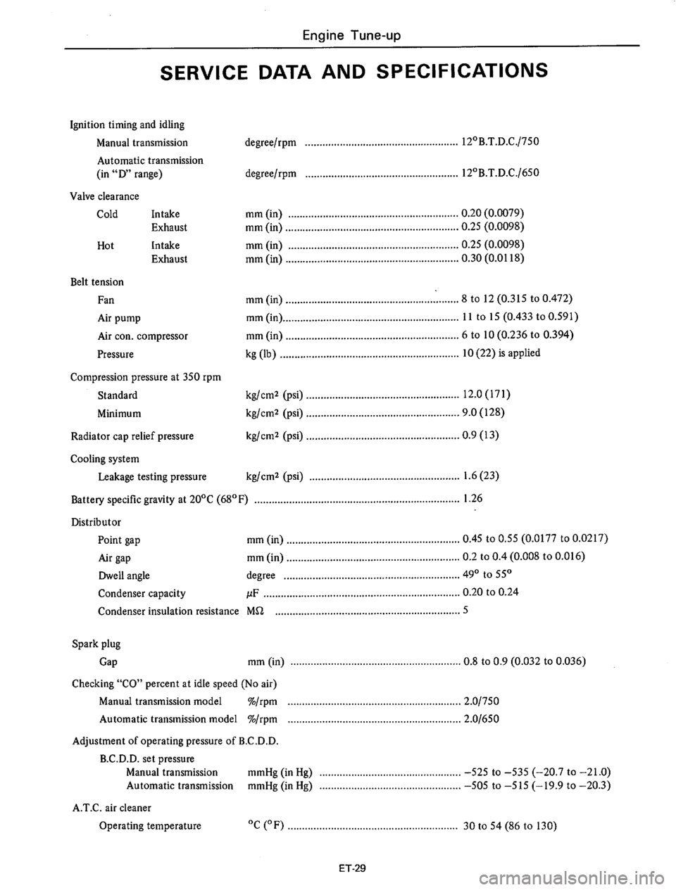 DATSUN 710 1975 Workshop Manual 