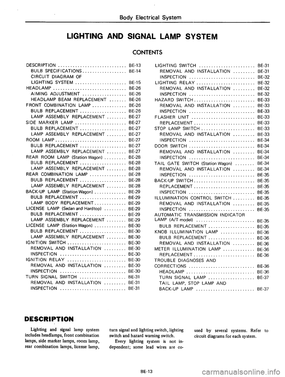 DATSUN 710 1975  Service Manual 